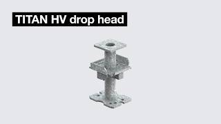 Early striking with drop head | TITAN HV slab forming system