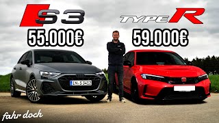 FAHRSPASS KOSTET! Audi S3 2024 vs HONDA CIVIC TYPE R | Fahr doch by Fahr doch 57,892 views 3 weeks ago 18 minutes