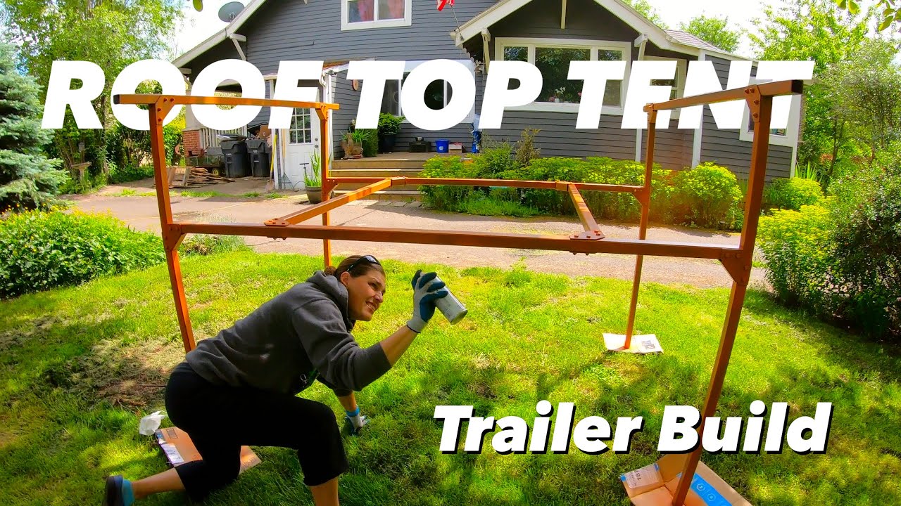 Roof Top Tent Trailer Build | No Weld Trailer Rack | TUFF STUFF ALPHA | Part 2
