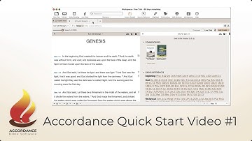 The Accordance 13 Five-Minute Quick Start Video #1