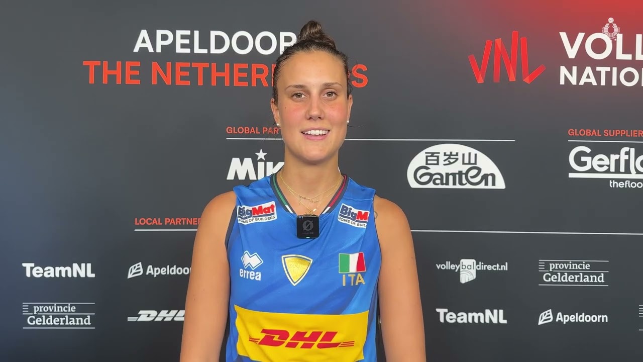 VNL Femminile - Anna Danesi dopo Italia-Olanda 3-0