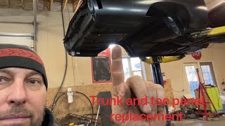 1970 Chevelle trunk and toe panel replacement