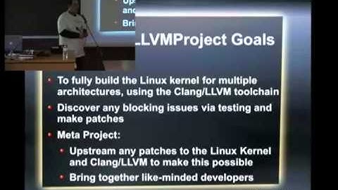 [FOSDEM 2013] The LLVMLinux Project