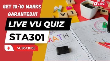 STA301 LIVE VU QUIZ 1 | Get Full Marks Guaranteed💯✍️ | 🔥 Hack 🔒 Quiz Firewall | Virtual University 🎓
