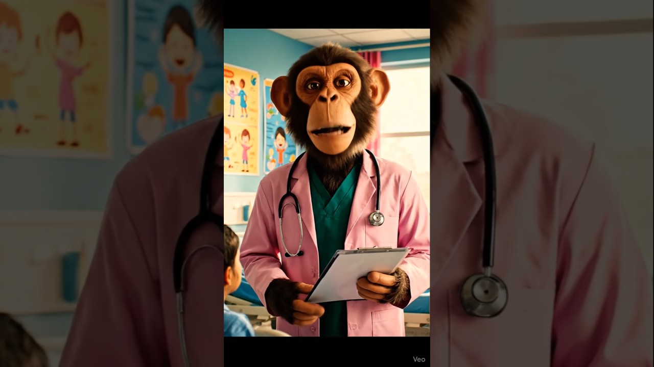 “Doctor Monkey Returns Angry at Patients 😡 | Funny Hospital Scene in 4K | Doctor Monkey Series”
