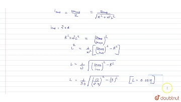A current of `4A` flows in a coil when connected to a `12V DC` source. If the same coil is conne...