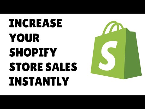 how to increase your shopify dropshipping store sales instantly