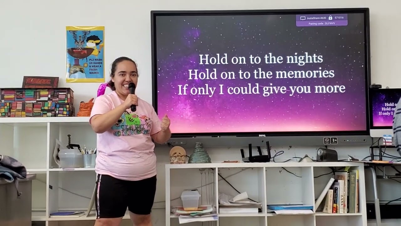 Lil' Nat (me) sings "Hold On To The Nights"