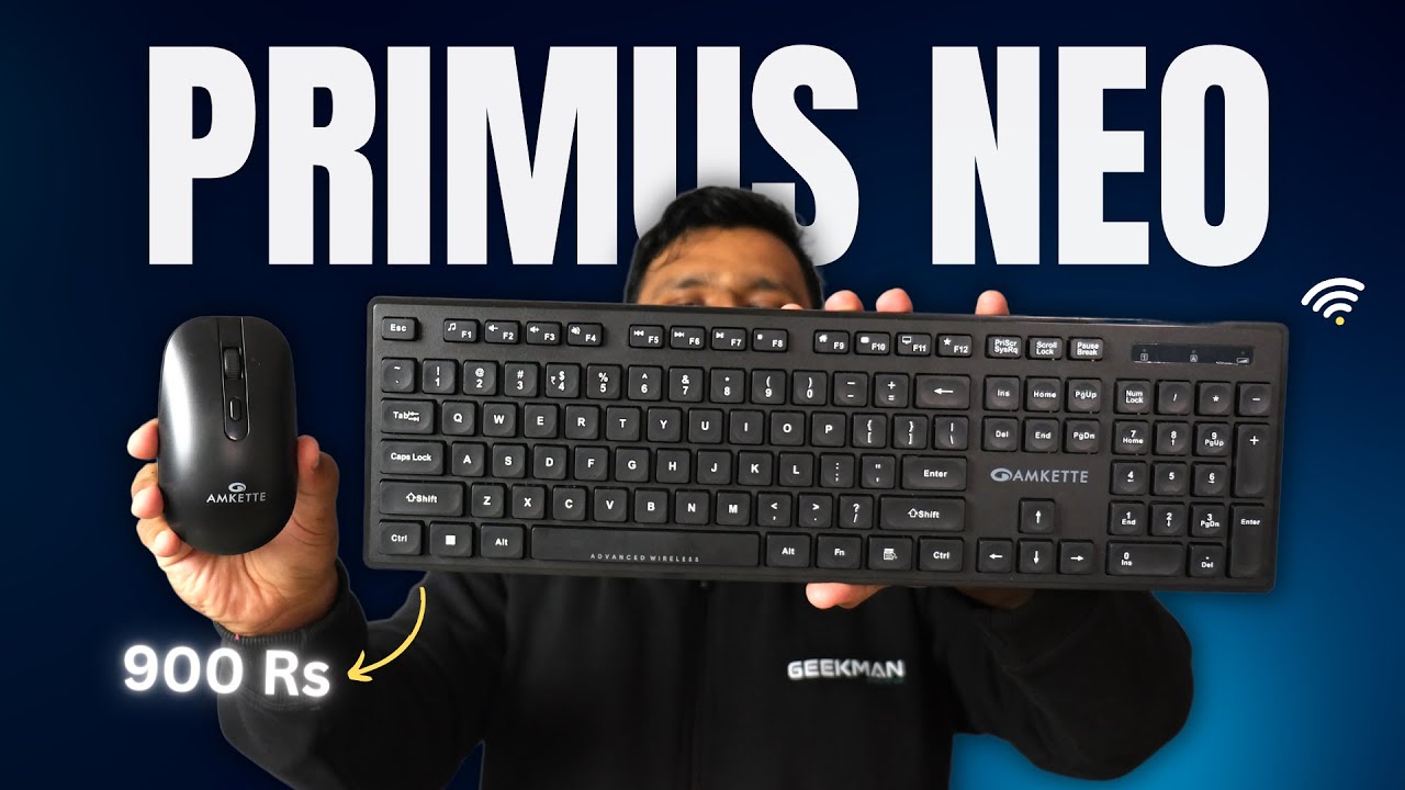 Best Wireless Keyboard and Mouse Under 1000 Rs? Amkette Primus Neo Review