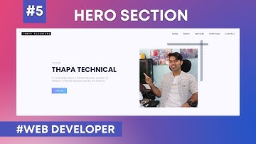 Website Development #5: Complete Hero Section with More CSS reusable codes