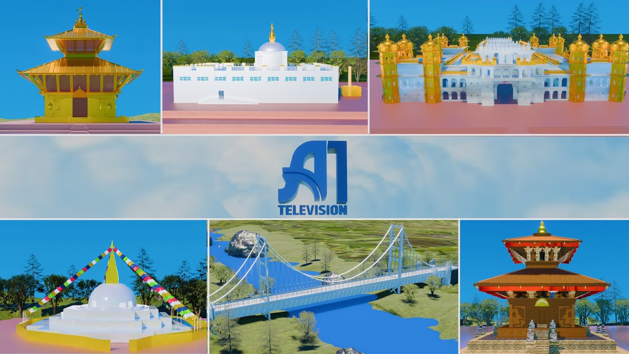 A1 Television Station ID // Arghakhanchi // Nepal // Watch with 4K Projection Video