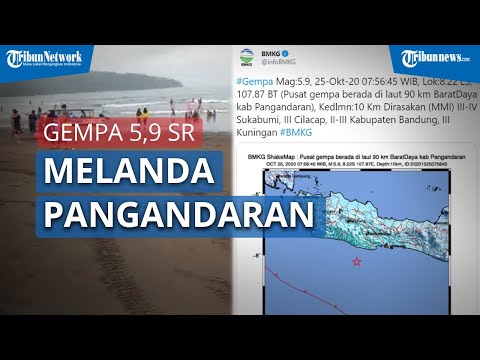 Gempa Magnitudo 5,9 Guncang Pangandaran, Tidak Berpotensi Tsunami