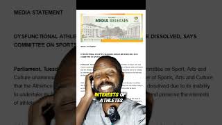 Parliament Sports Committee Resolves To Dissolve ASA Board 🇿🇦 #trackandfield #athletics