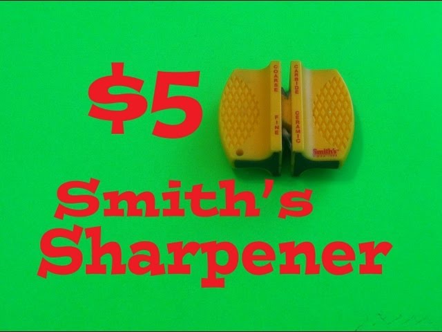 Smith's CCKS - 2 step knife sharpener with test 