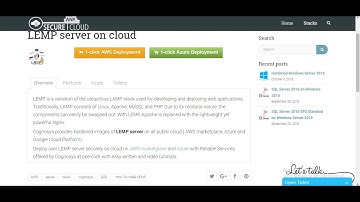 Secured LEMP on Ubuntu 14.04 LTS - Deploy on Azure , AWS and Google Cloud Platform.
