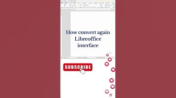 How to Change UI(User interface in LibreOffice #shortvideo #trendingshort #viarlshort #libreoffice