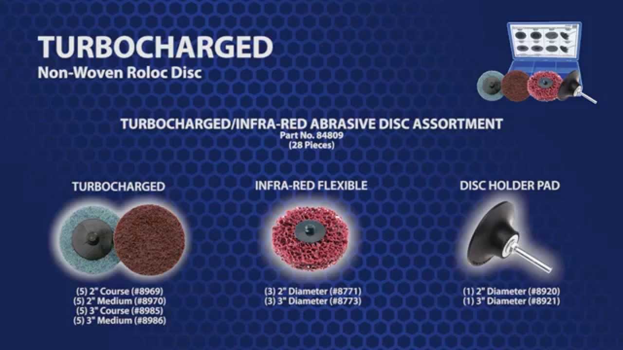 Turbocharged Non-Woven Roloc Discs