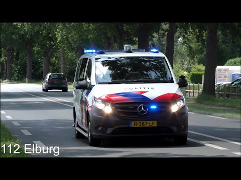 Ongeval in Elburg | Politie eenheden en Ambulance met spoed