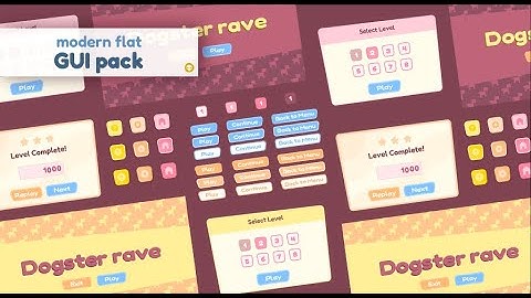 Unreal Modern Flat GUI Pack - UE5