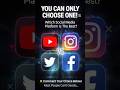 “Which Social Media Platform Do You Like the Most?”