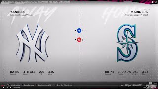 MLB The Show 24 второй тур шестая игра New York YANKEES (12) - Seattle MARINERS (11)