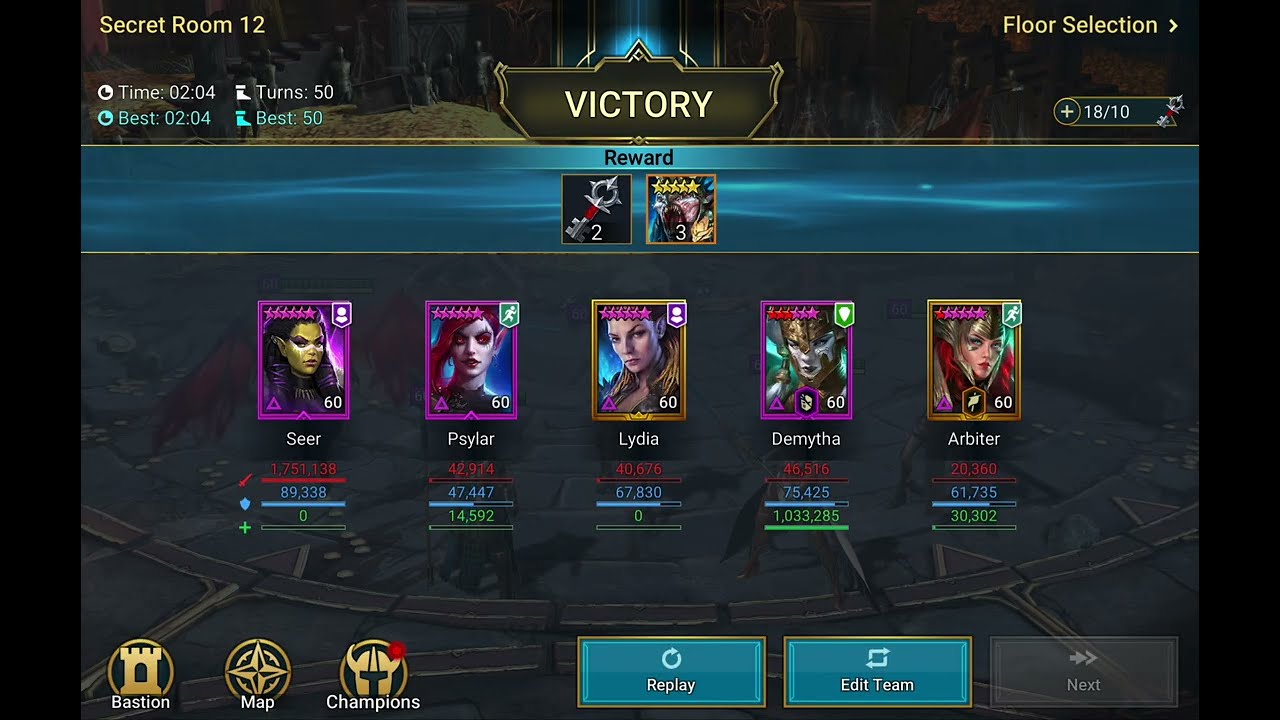 DT Hard Rotation 1 Secret Room 12 | Raid: Shadow Legends