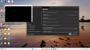 How to open Git Bash in windows terminal