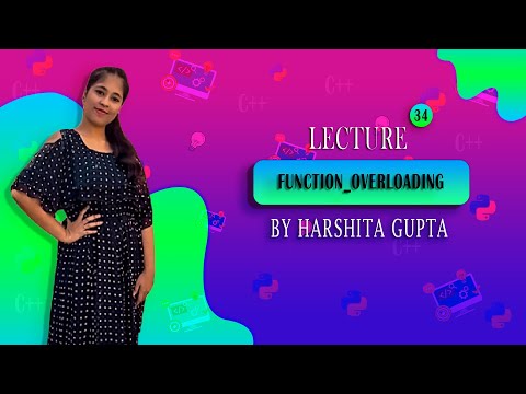 C++ Lecture 34 - Function_Overloading