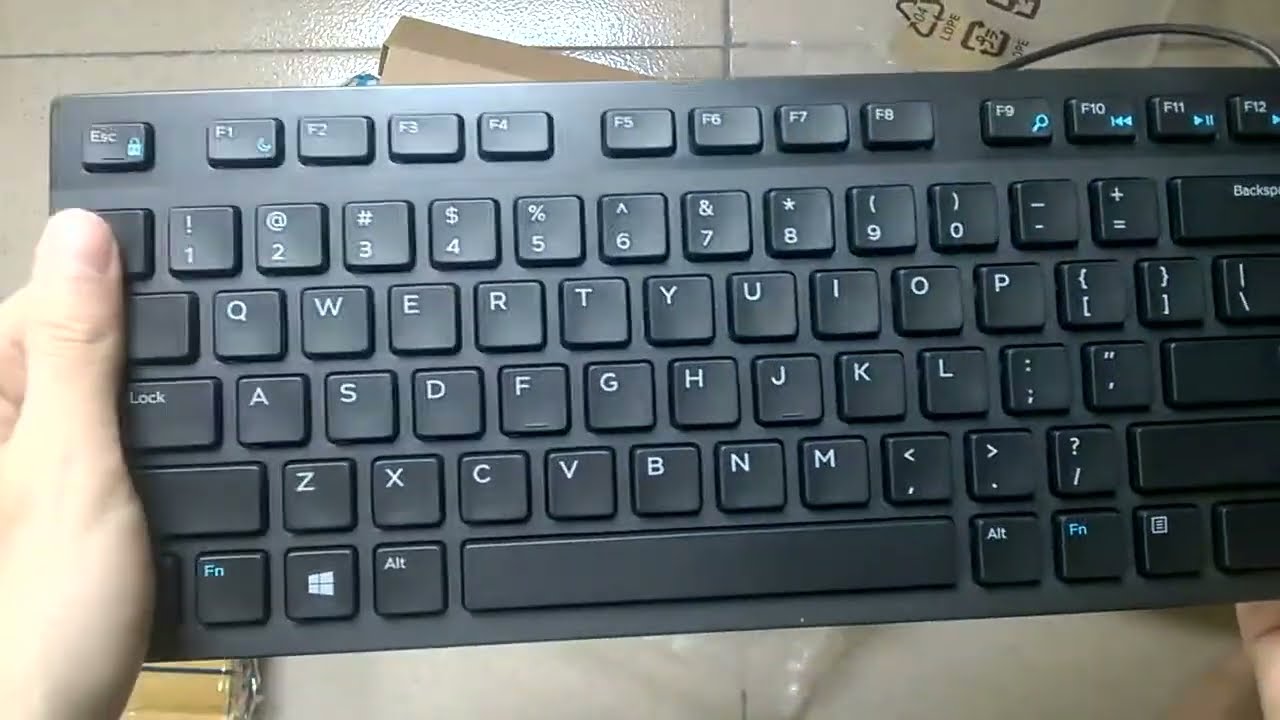 Mở hộp, Unbox bàn phím chiclet Dell KB-216 – Vietsub