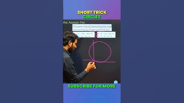 Short Trick Circles Class 11th Maths|Easy way to solve circles questions#circle #maths #mathematics
