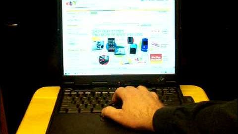 IBM Thinkpad 390x Notebook Computer up for auction