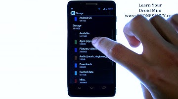 Motorola Droid Mini - How Do I View Available Storage Space