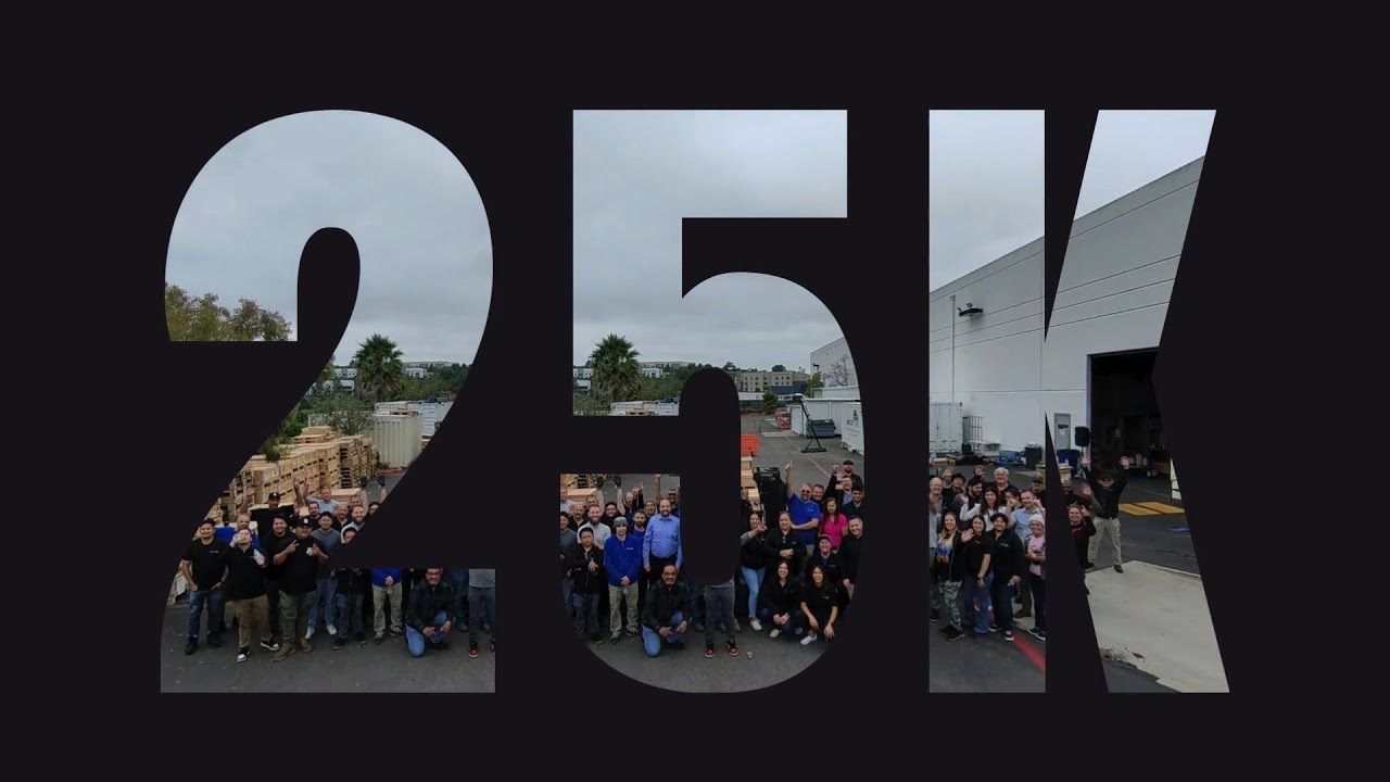 We've hit a major milestone - 25,000 lithium-ion packs in the field!