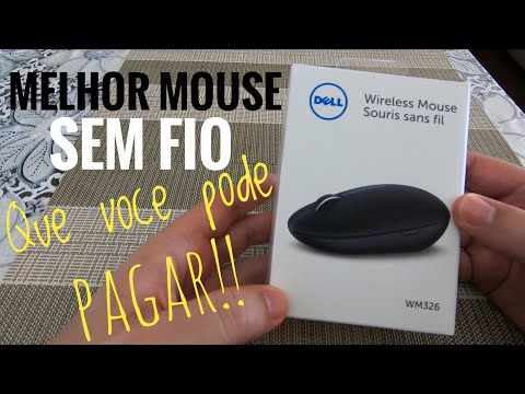 MOUSE SEM FIO DELL WM326 - Unboxing e Review completo!