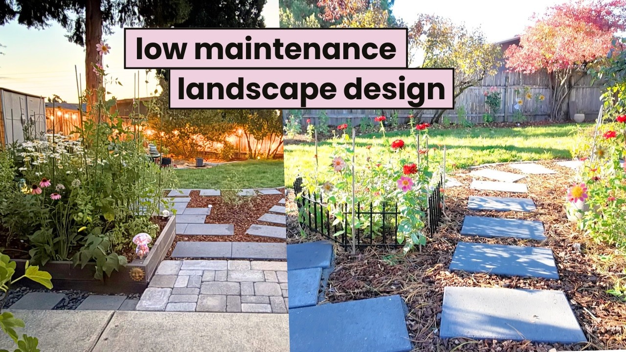 low maintenance backyard landscape design | my planning process & backyard evolution