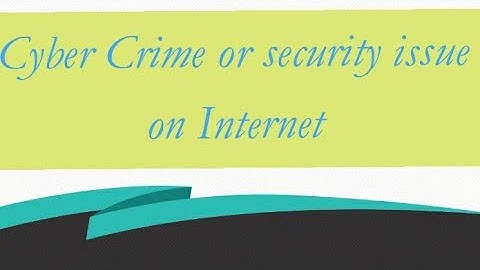 Cyber Crime or Computer Crime in Hindi and simple language