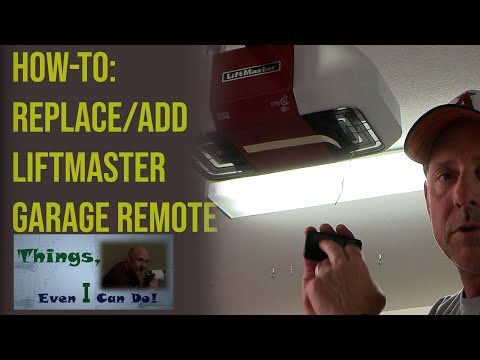 How-to Add or Replace a Liftmaster / Chamberlain Garage Door remote control (895max/893)
