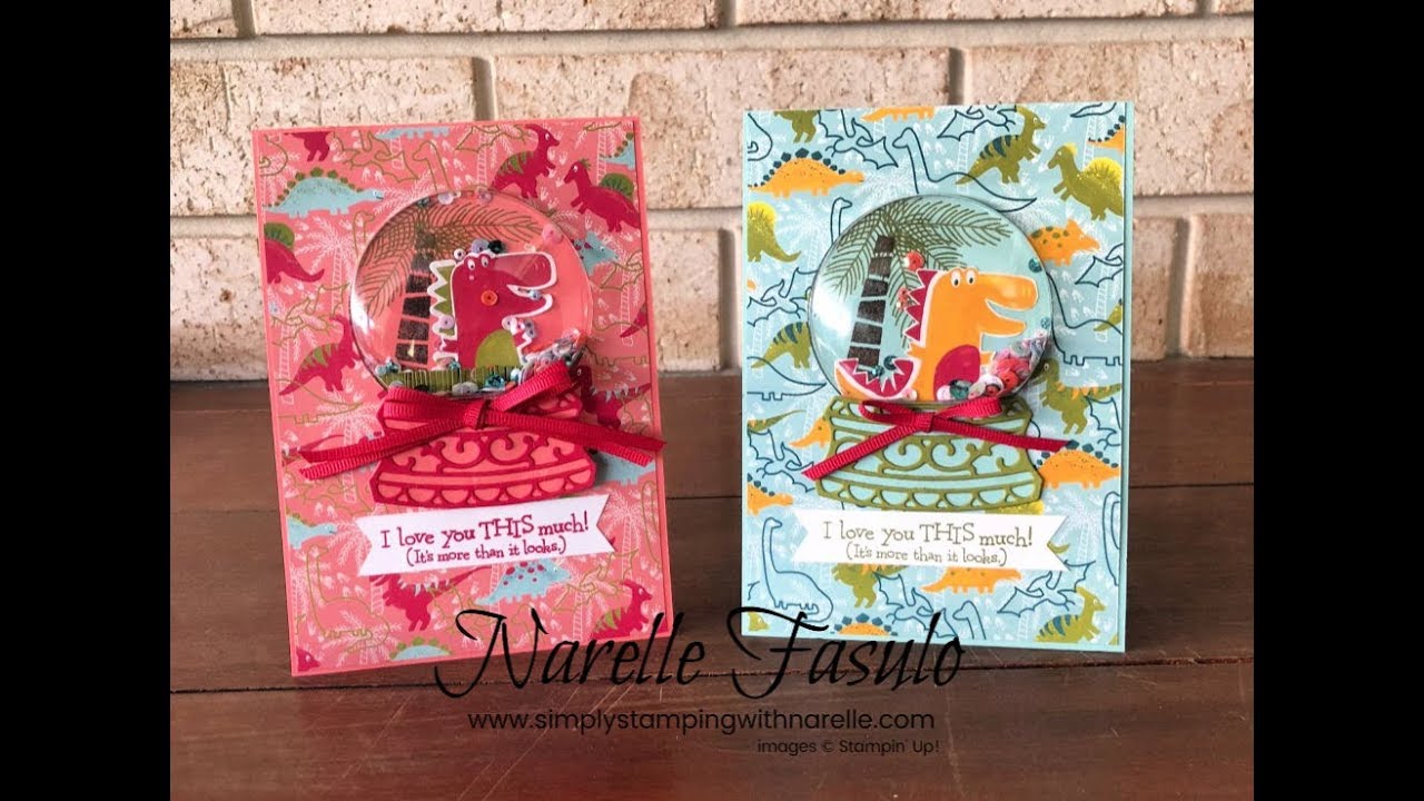Stampin up childs snow globe card youtube