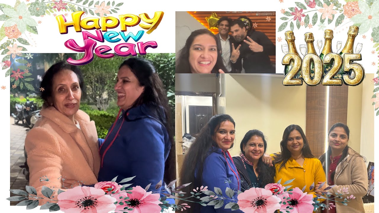 My First vlog | Happy New Year 2025 | Enjoying with friends 🎊🎊🎉🎉 - YouTube