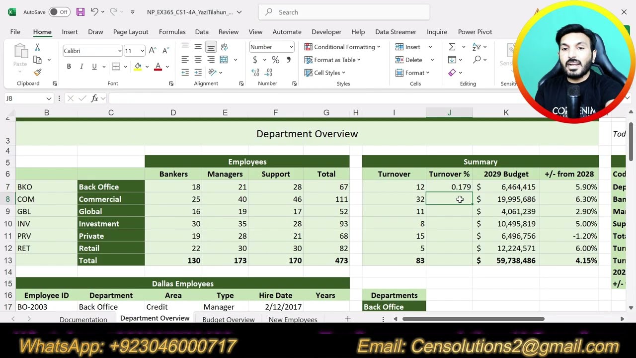 SAM Capstone Project A Excel Modules 1-4 | 
