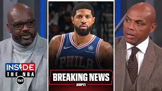 Inside the NBA | Shaq & Chuck reacts 76ers' Paul George suspended 25 games for drug policy violation