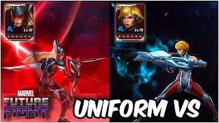Sharon Rogers T3 Uniform Comparison - Marvel Future Fight
