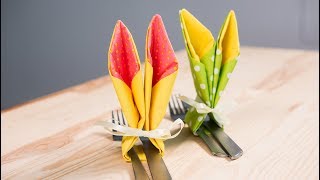Décorations de Pâques DIY - Déco couverts en forme d'oreilles de lapin | Inspirations | Colorland