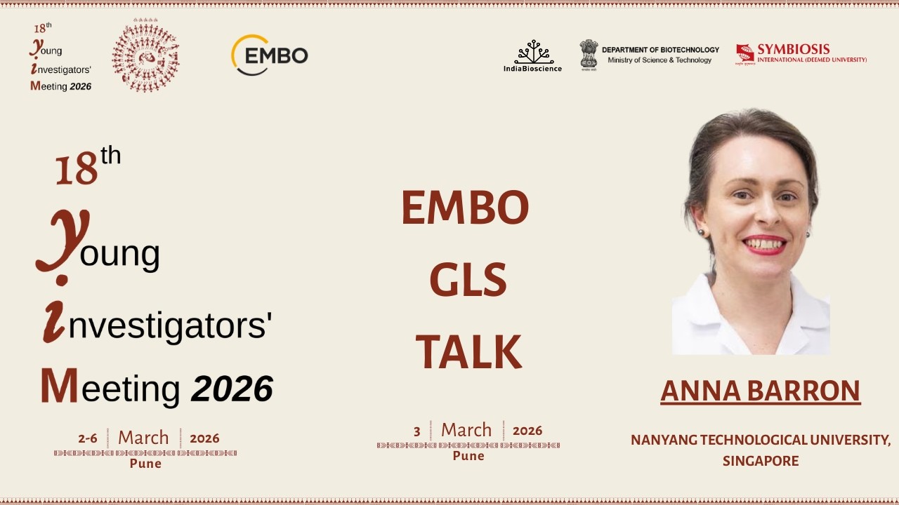 EMBO GLS Talk by Anna Barron at the 18th YIM 2026