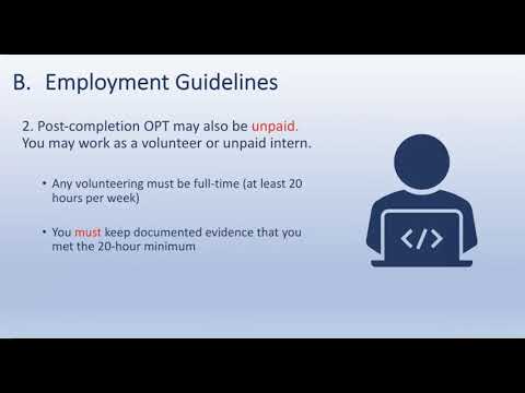 F-1 Student Responsibilities during OPT