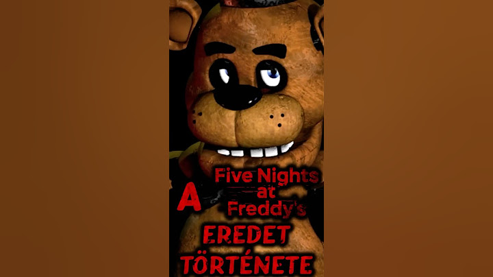 A Five Nights At Freddy's eredet története #fivenightsatfreddys #fnaf