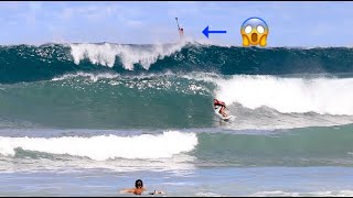 Surfing North Shore Hawaii [4K/Raw] 10/13/2023 by Surf Kawela Hawaii 1,687 views 6 months ago 9 minutes, 10 seconds