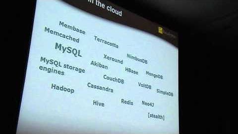 Data in the Cloud by Mårten Mickos of Eucalyptus Systems.