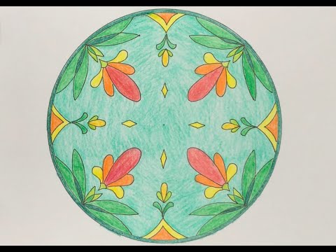 Video Vẽ trang trí : Trang trí dĩa tròn 4/6 (Mỹ thuật lớp 7)... - YouTube