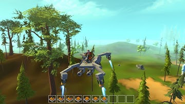 Scrap Mechanic Hover Car with reflip mechanic